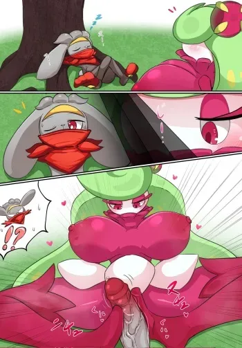 [Skeletons62] Raboot × Tsareena (Pokemon) manga cover