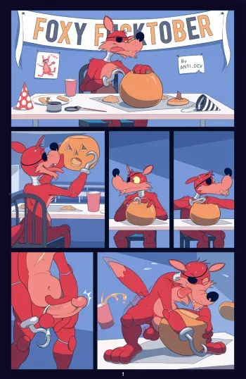 [Anti-dev] Foxy's Fucktober (Five Nights At Freddy's) manga cover