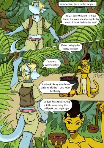 [NaughtyMorg] Getting Big In The Jungle manga cover