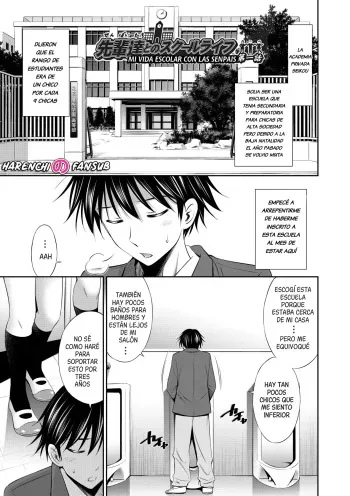 [Sabashi Renya] Senpai-tachi to no Gakuen Seikatsu chap.1| Mi vida escolar con las senpais cap.1 [Spanish] [Decensored] [Harenchi no Fansub] manga cover