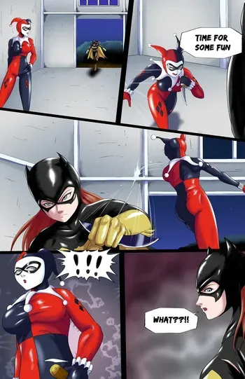 (choutzun) Batgirl vs Harleyquin manga cover