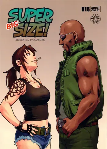 (C84) [AZASUKE WIND (AZASUKE)] SUPER BIG SIZE! (BLACK LAGOON) [Russian] [Kario1337] manga cover