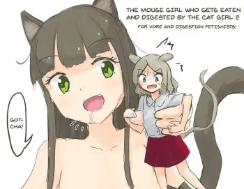 [Parins] Nekomimi Musume ni Marunomi Shouka Sarete Shimau Nezumimi Musume 2 | The Mouse Girl Who Gets Eaten and Digested by the Cat Girl 2 [English] [arianisus] manga cover