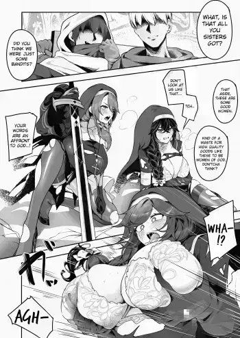 Nuns Defeated By Bandits - Skeb Request manga cover