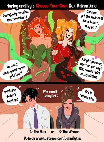[Bunnify This] Harley and Ivy's CYOA comic (Batman) manga cover