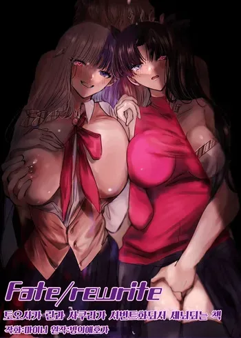 [Hyoui Lover (Minor)] Fate/rewrite ~Rin to Sakura ga Servant-ka Sennou Sareru Hon~ | Fate/rewrite ~토오사카 린과 사쿠라가 서번트화 되서 세뇌되는 책~ (Fate/Grand Order) [Korean] manga cover