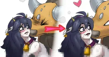 [ante90] Hex Maniac & Tauros (Pokemon) manga cover