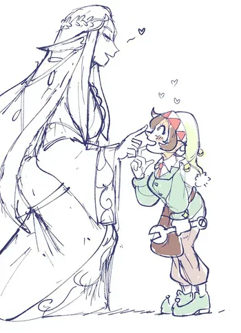 [jsketch12 art] Epic Santa Elf x Fantasy Elf Yuri manga cover
