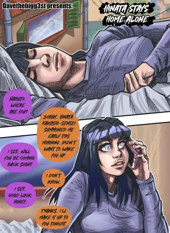 Hinata stays home alone manga cover