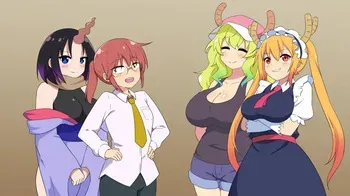 [Cru] If Dragon Maid was a shotacon harem game and the shota went all the way (Kobayashi-san-chi no Maid Dragon) manga cover
