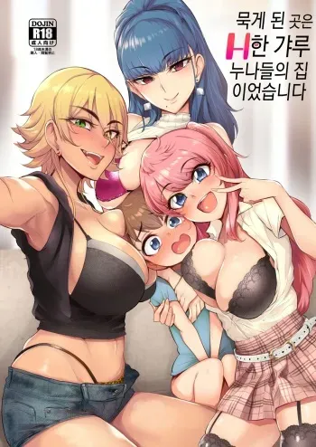 [A Gokuburi (Sian)] Otomari Shita no wa H na Gal Onee-chan-tachi no Ouchi deshita | 묵게 된 곳은 H한 갸루 누나들의 집이었습니다 [Korean] [Digital] manga cover