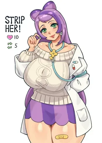 [ThirstForMilk] Nurse Miriam Strip Game (Pokemon Scarlet & Violet) manga cover