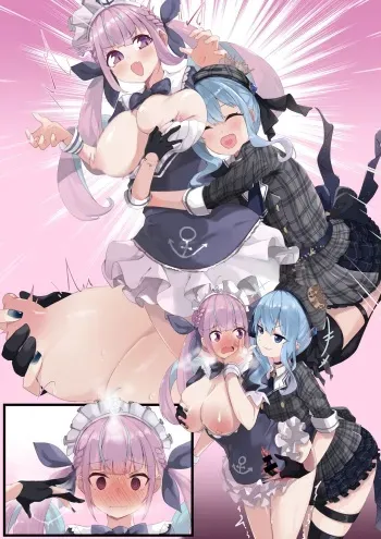 [Ramuda] AquaSuiTowa Part 1 (Minato Aqua, Hoshimachi Suisei, Tokoyami Towa) (No Text Version) manga cover
