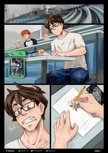 (Sparks_99) REAL WEREHYENA IN MY CLASS?? manga cover