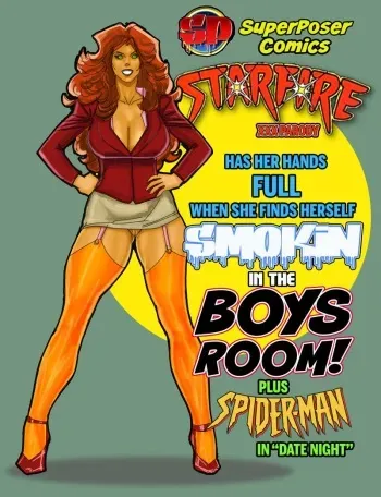 [SuperPoser] Smokin' In The Boys Room (Teen Titans) manga cover