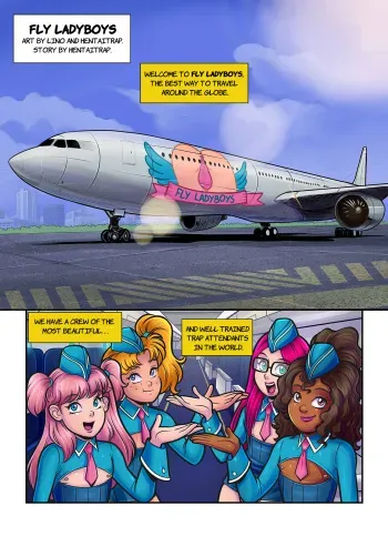 Tekuho - Fly Ladyboys manga cover