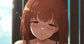 [くりから] 海水浴場で我慢できなくなってしまった男子学生を優しく挟んでくれる白桃麗さん manga cover