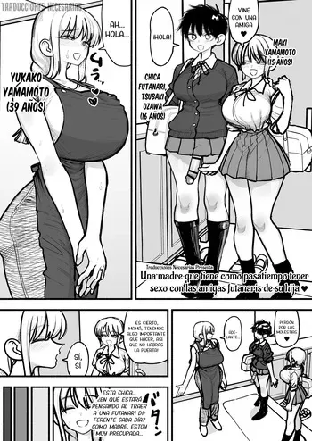 [Agagaga] Musume no Futanari Tomodachi to Koubi suru no ga Shumi no Mama-san♥ | Una madre que tiene como pasatiempo tener sexo con las amigas futanaris de su hija♥ [Spanish] [Traducciones necesarias] manga cover