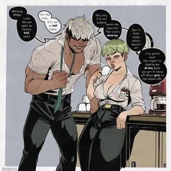 [MelyKeyB] Midori Ringo x Mako Sensuikan (for @C00MBRAIN) manga cover