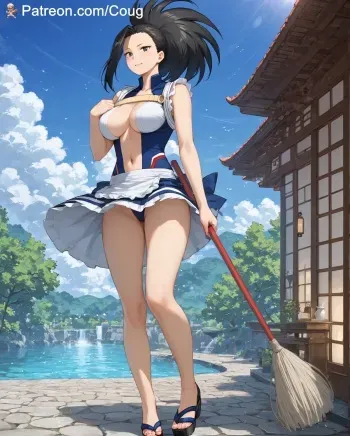 Momo Yaoyorozu in My Hero Academia hentai [AI Generated] manga cover