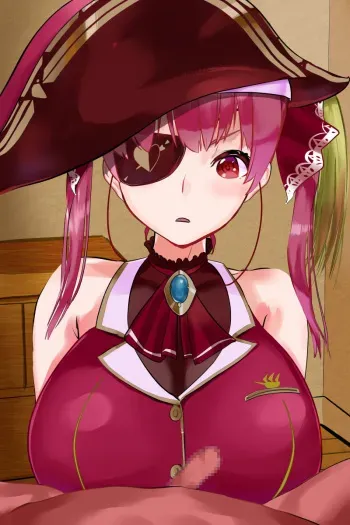 [Abuhachi Ramen] 宝鐘マリン船長の性的満足 (Houshou Marine) manga cover