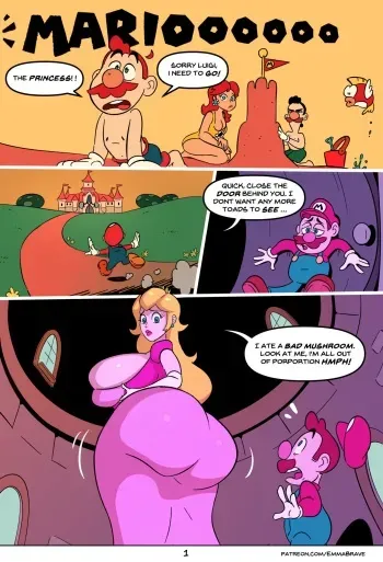 [EmmaBrave] Peaches (Super Mario Bros) manga cover
