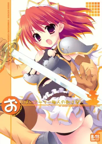 (C77) [Dragon Kitchen (Kanibasami, Sasorigatame)] Oppai Armor Shokunin no Asa wa Haya (The Sacred Blacksmith) manga cover
