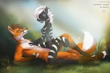 [Akineza and Liowako] Fox and Saber-Toothed Tiger Riding Animation Videoframes manga cover