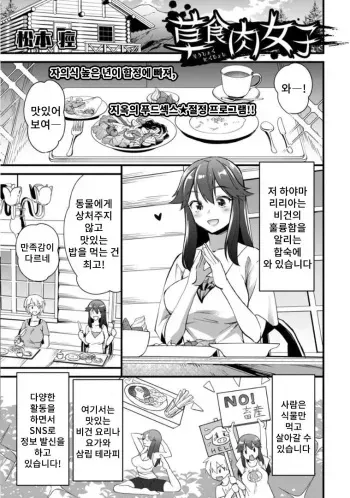 [Matsumoto Kei] Soushoku Niku Joshi | 초식 고기녀 (COMIC Necrosis Vol. 13) [Korean] manga cover