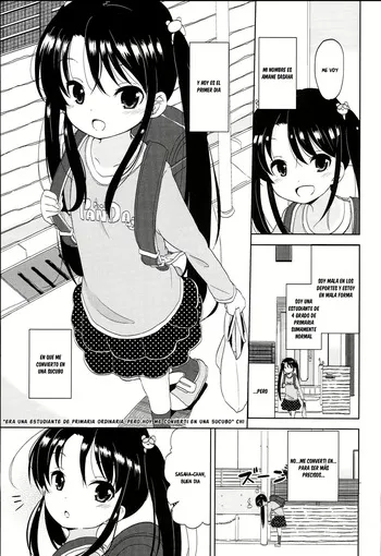 Era una estudiante de primaria ordinaria pero hoy me convertí en una sucubo manga cover