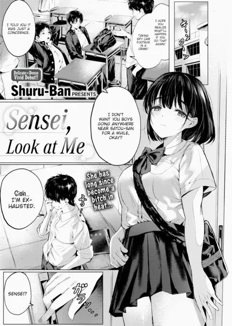 Sensei, Look at Me manga cover