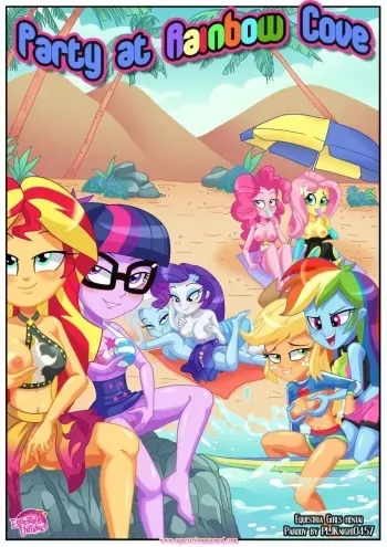 Party at Rainbow Cover (My Little Pony - Equestria Girls) [Palcomix] - english manga cover