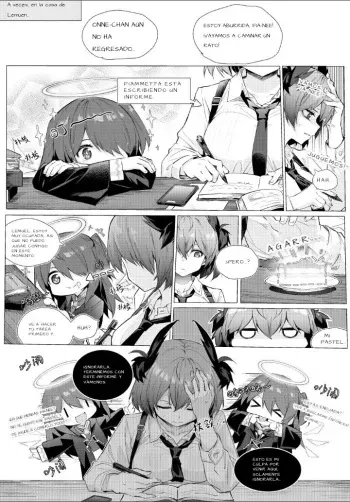 [kataokasan] FiammettaxExusiai short story (Arknights) [Spanish] [Sukiumi] manga cover