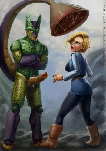 [Sketch Lanza] Cell Absorbs Android 18 (Dragon Ball Z) manga cover