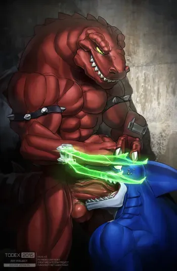 [Todex] Haxx + Ripster (Street Sharks, Extreme Dinosaurs) manga cover