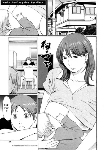 [Takasugi Kou] Nee, Mama | Les tétons de maman (Kindan no Haha-Ana) [French] [Serviteur] [Decensored] manga cover