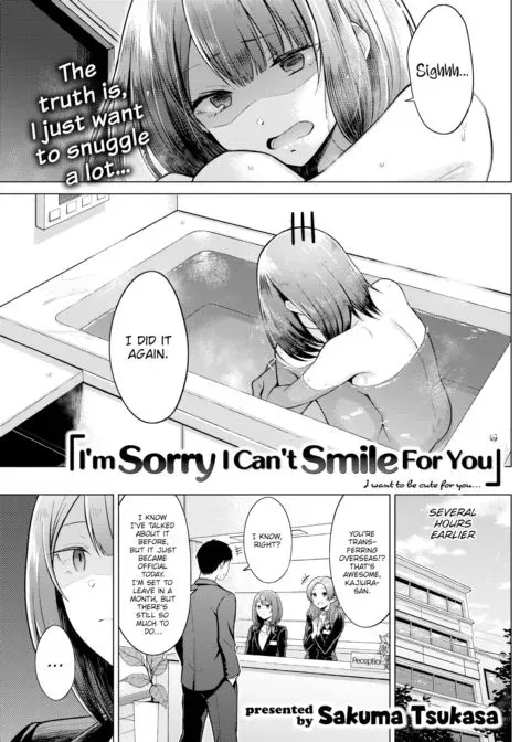 I'm Sorry I Can't Smile for You manga cover