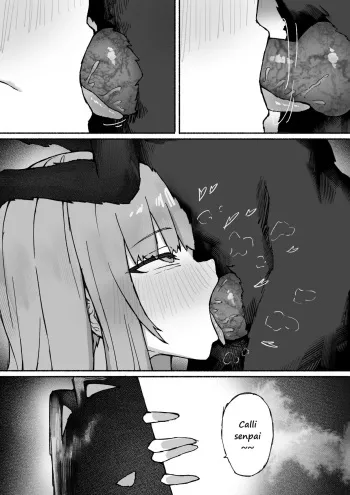 Calli X Kronii X Dog manga cover