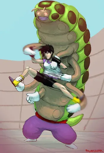 [PolarBearNSFW] Videl vs Caterpy (Dragon Ball Z) manga cover
