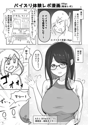 [bigs] Zurikichi Minarai ga G-cup Oneesan ni Paizuri Shite Moratta Repo Manga manga cover