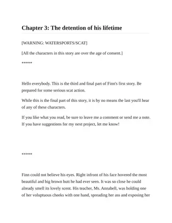 Chapter 3: The Detention of his Lifetime manga cover