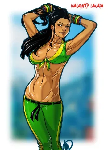 [Ganassa] Naughty Laura (Street Fighter) manga cover