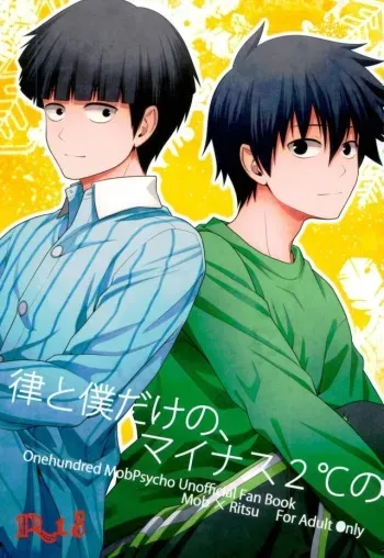 (ONE→HUNDRED 4) [Icy Cats (Aikawa Yuki)] Ritsu to Boku Dake no, Mainasu 2 ℃ no (Mob Psycho 100) manga cover