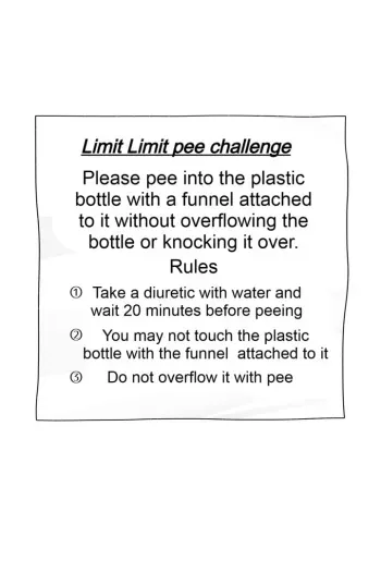 Limit Limit Pee Challenge manga cover