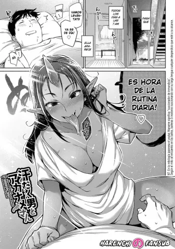 [Mizone] Asedaku Otoko to Akaname-san | El Hombre Sudoroso Y Akaname-san (Bakemono Ecchi) [Spanish] [Harenchi no Fansub] [Decensored] manga cover