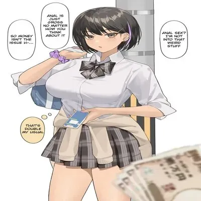Okane Ni Yuuwaku Sarete Hajimete Anal Sex Wo Suru No Ko [Original] manga cover