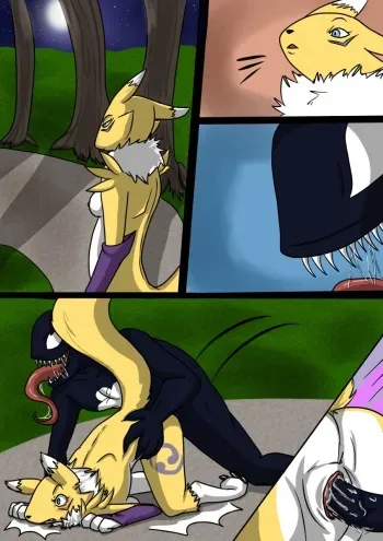 [Eente] Renamon X Venom (Digimon, Spider-Man) manga cover