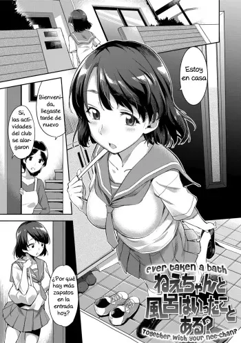 [sugarBt] Nee-chan to Furo wa Itta Koto Aru? | Ever taken a bath together with your Nee-chan? (Ai ga Nakutemo Ecchi wa Dekiru!) [Spanish] [Hentai-la] [Decensored] [Digital] manga cover