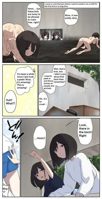 A girl left in a human barn by her friend《Part 1》 manga cover