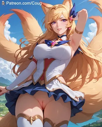 Ahri Star Guardian hentai | League of Legends parody [AI Generated] manga cover